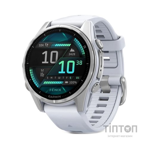 Смарт-годинник Garmin fenix 8 43mm, AMOLED, Glass, BareSS/Whitestone, WhitestoneBn (010-02903-00)