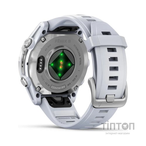 Смарт-годинник Garmin fenix 8 43mm, AMOLED, Glass, BareSS/Whitestone, WhitestoneBn (010-02903-00)