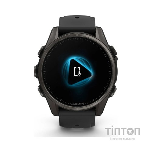 Смарт-годинник Garmin fenix 8 43mm, AMOLED, Saph, CrbnGry Ti/Blk, Blk/PebblGryBnd, (010-02903-21)