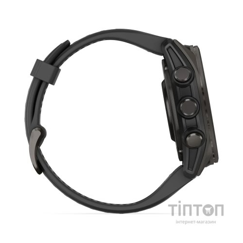 Смарт-годинник Garmin fenix 8 43mm, AMOLED, Saph, CrbnGry Ti/Blk, Blk/PebblGryBnd, (010-02903-21)
