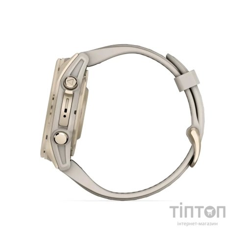 Смарт-годинник Garmin fenix 8 43mm, AMOLED, Saph, SftGldSS/FgGry, FogGry/DkSndbnd, GPS (010-02903-11)