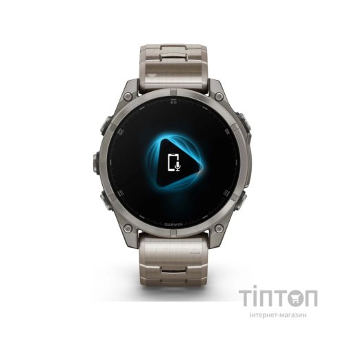 Смарт-годинник Garmin fenix 8 47mm, AMOLED, Saph, Ti/Bare/Graphite w/TiBand,Excl, GPS (010-02904-40)