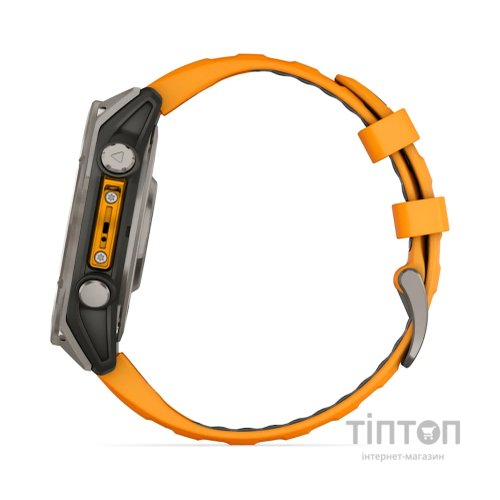 Смарт-годинник Garmin fenix 8 47mm, AMOLED, Saph, Ti/Bare/Grpht, SparkOrg/GrphtBd, (010-02904-11)