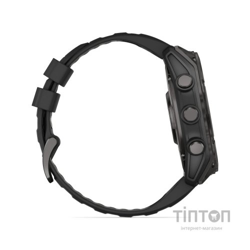 Смарт-годинник Garmin fenix 8 51mm, AMOLED, Glass/SS, SlateGray Steel/Black,BlkBnd, GPS (010-02905-00)
