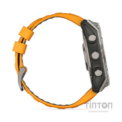 Смарт-годинник Garmin fenix 8 51mm, AMOLED, Saph, Ti/Bare/Grpht, SparkOrg/GrphtBd, (010-02905-11)