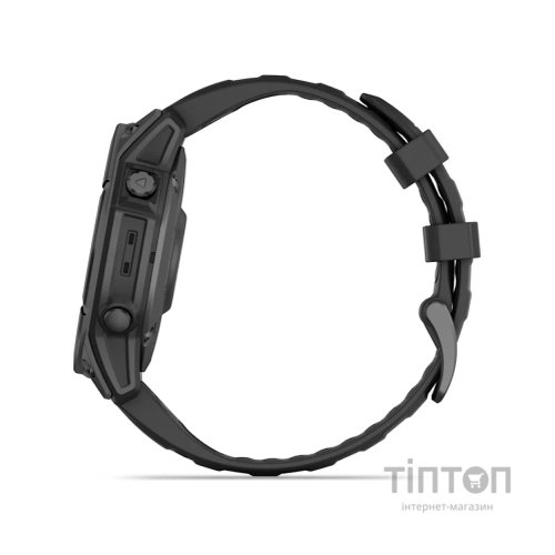 Смарт-годинник Garmin fenix E, 47mm, Slate Gray Steel/Black, GPS (010-03025-01)