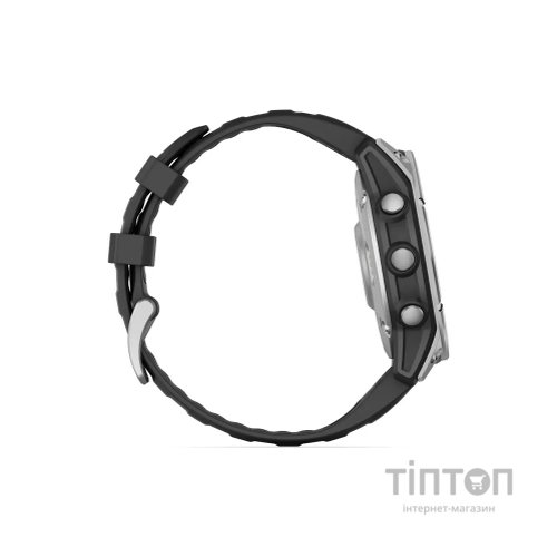 Смарт-годинник Garmin fenix E, 47mm, Stainless Steel/Black, GPS (010-03025-00)