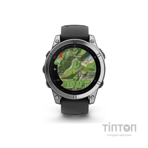 Смарт-годинник Garmin fenix E, 47mm, Stainless Steel/Black, GPS (010-03025-00)