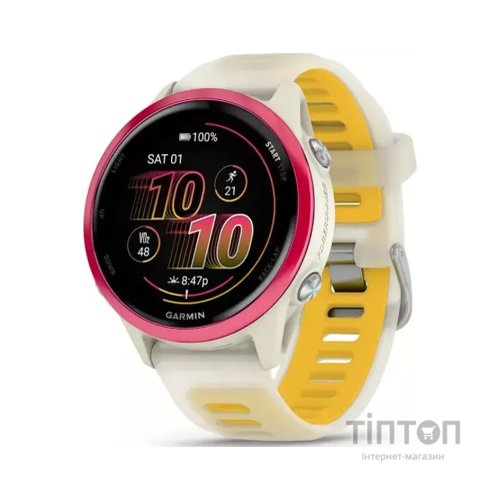 Смарт-годинник Garmin Forerunner 570 - 42MM, Bone/Raspberry/Mango, GPS (010-02970-02)