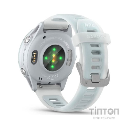 Смарт-годинник Garmin Forerunner 570 - 42MM, Whitestone/Cloud Blue, GPS (010-02970-01)