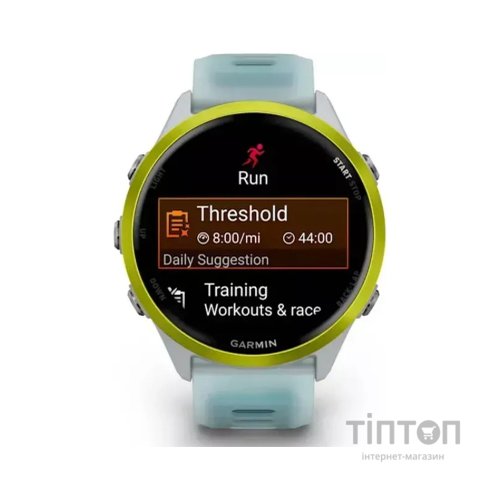 Смарт-годинник Garmin Forerunner 570 - 47MM, Whitestone/Amp Yellow, GPS (010-02971-01)