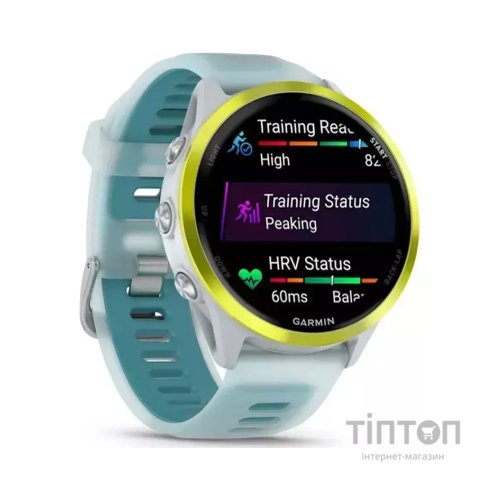 Смарт-годинник Garmin Forerunner 570 - 47MM, Whitestone/Amp Yellow, GPS (010-02971-01)
