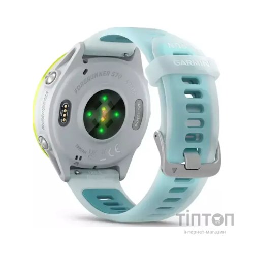 Смарт-годинник Garmin Forerunner 570 - 47MM, Whitestone/Amp Yellow, GPS (010-02971-01)