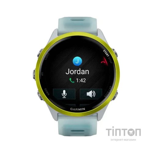 Смарт-годинник Garmin Forerunner 570 - 47MM, Whitestone/Amp Yellow, GPS (010-02971-01)