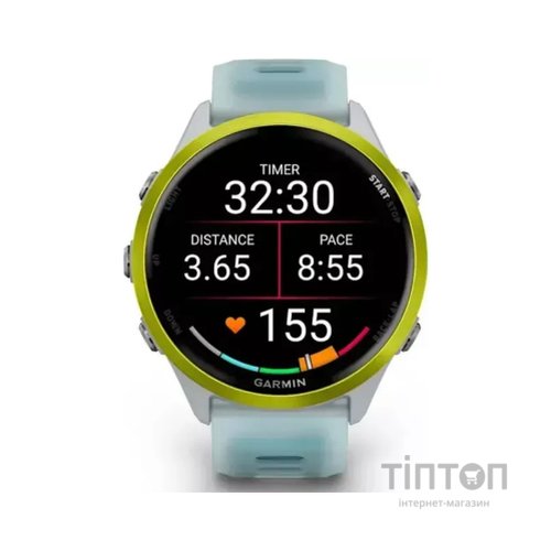 Смарт-годинник Garmin Forerunner 570 - 47MM, Whitestone/Amp Yellow, GPS (010-02971-01)