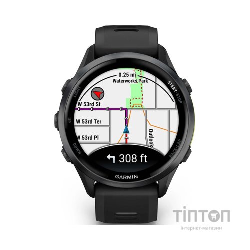 Смарт-годинник Garmin Forerunner 970, Black/Amp Yellow, GPS (010-02969-10)