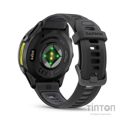 Смарт-годинник Garmin Forerunner 970, Black/Amp Yellow, GPS (010-02969-10)