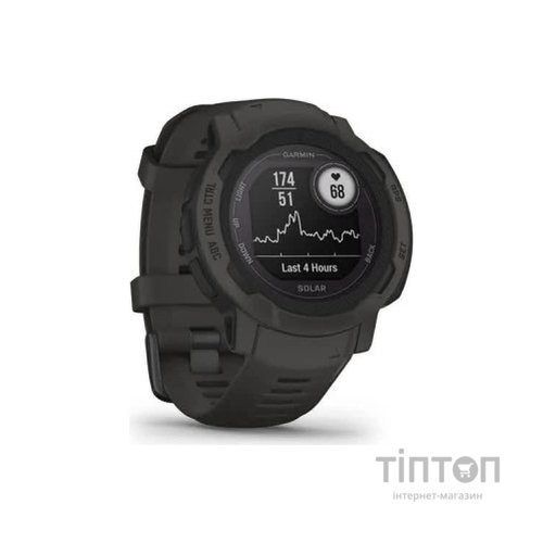 Смарт-годинник Garmin Instinct 2, Solar, Graphite, GPS (010-02627-00)