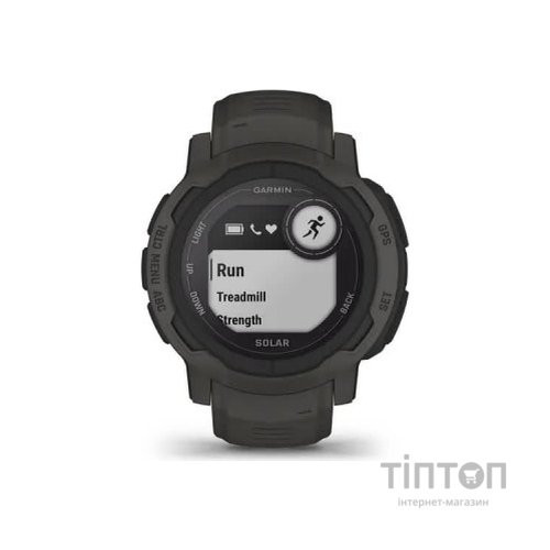 Смарт-годинник Garmin Instinct 2, Solar, Graphite, GPS (010-02627-00)