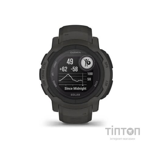 Смарт-годинник Garmin Instinct 2, Solar, Graphite, GPS (010-02627-00)