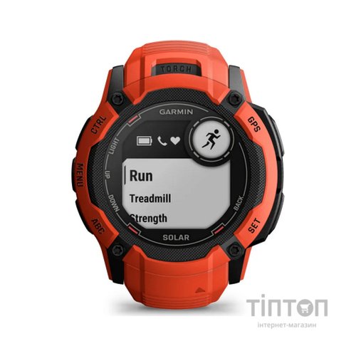 Смарт-годинник Garmin Instinct 2X, Solar, Flame Red, GPS (010-02805-01)