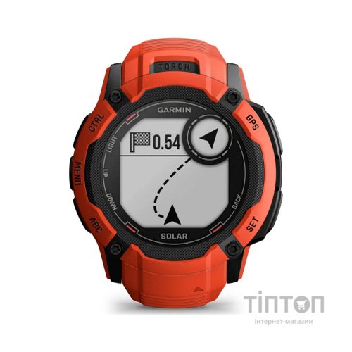 Смарт-годинник Garmin Instinct 2X, Solar, Flame Red, GPS (010-02805-01)
