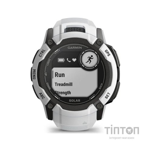 Смарт-годинник Garmin Instinct 2X Solar, Whitestone, GPS (010-02805-04)