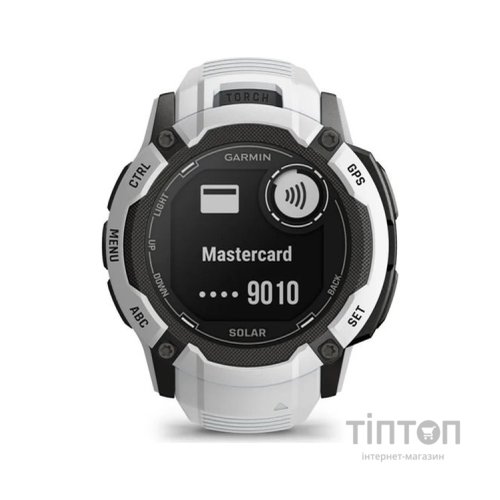 Смарт-годинник Garmin Instinct 2X Solar, Whitestone, GPS (010-02805-04)