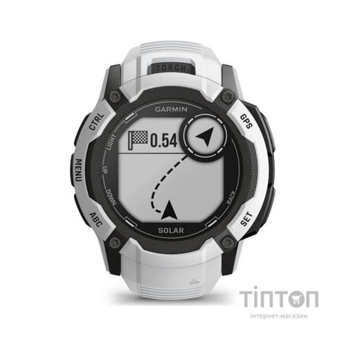 Смарт-годинник Garmin Instinct 2X Solar, Whitestone, GPS (010-02805-04)