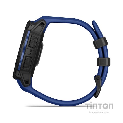 Смарт-годинник Garmin Instinct 3, 45mm, AMOLED, Black with Bolt Blue Band, GPS смарт-годинник (010-02936-03)