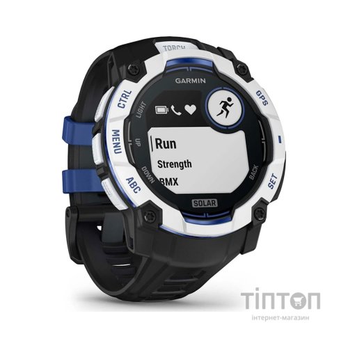 Смарт-годинник Garmin Instinct 3, 50mm, Solar, Whitestone with Black Band, GPS смарт-годинник (010-02935-03)