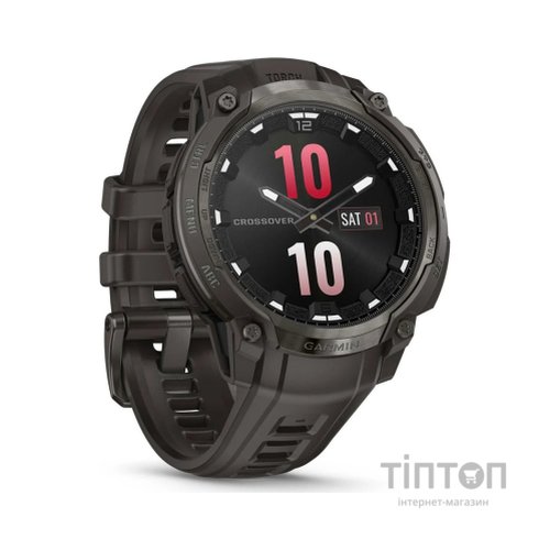 Смарт-годинник Garmin Instinct Crossover AMOLED, Charcoal Grey/Charcoal Grey, GPS смарт-годинник (010-03398-00)
