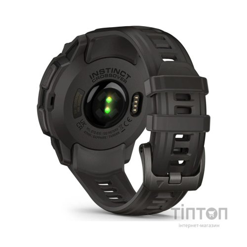 Смарт-годинник Garmin Instinct Crossover AMOLED, Charcoal Grey/Charcoal Grey, GPS смарт-годинник (010-03398-00)