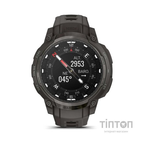 Смарт-годинник Garmin Instinct Crossover AMOLED, Charcoal Grey/Charcoal Grey, GPS смарт-годинник (010-03398-00)