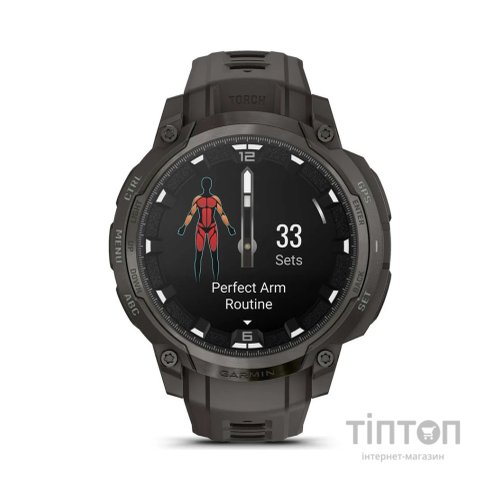 Смарт-годинник Garmin Instinct Crossover AMOLED, Charcoal Grey/Charcoal Grey, GPS смарт-годинник (010-03398-00)