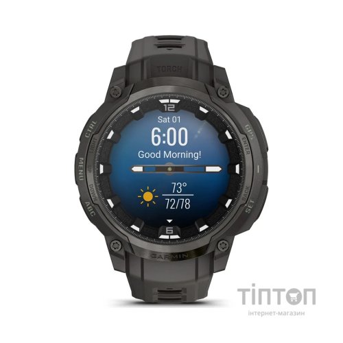 Смарт-годинник Garmin Instinct Crossover AMOLED, Charcoal Grey/Charcoal Grey, GPS смарт-годинник (010-03398-00)
