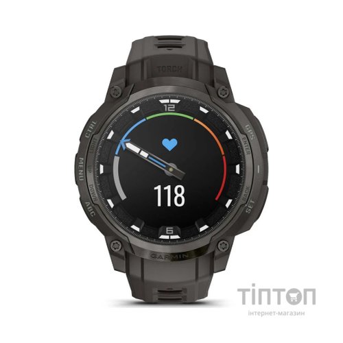 Смарт-годинник Garmin Instinct Crossover AMOLED, Charcoal Grey/Charcoal Grey, GPS смарт-годинник (010-03398-00)