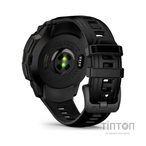 Смарт-годинник Garmin Instinct Crossover AMOLED, Tactical, Black/Black, GPS смарт-годинник (010-03398-02)