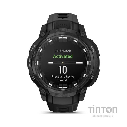 Смарт-годинник Garmin Instinct Crossover AMOLED, Tactical, Black/Black, GPS смарт-годинник (010-03398-02)