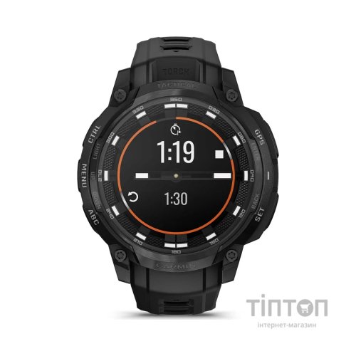 Смарт-годинник Garmin Instinct Crossover AMOLED, Tactical, Black/Black, GPS смарт-годинник (010-03398-02)