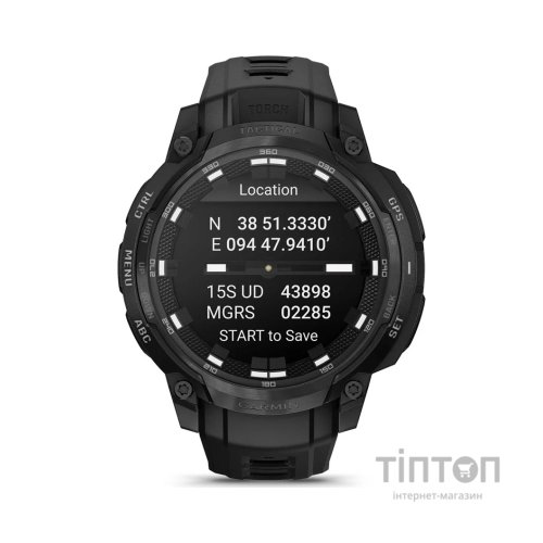 Смарт-годинник Garmin Instinct Crossover AMOLED, Tactical, Black/Black, GPS смарт-годинник (010-03398-02)