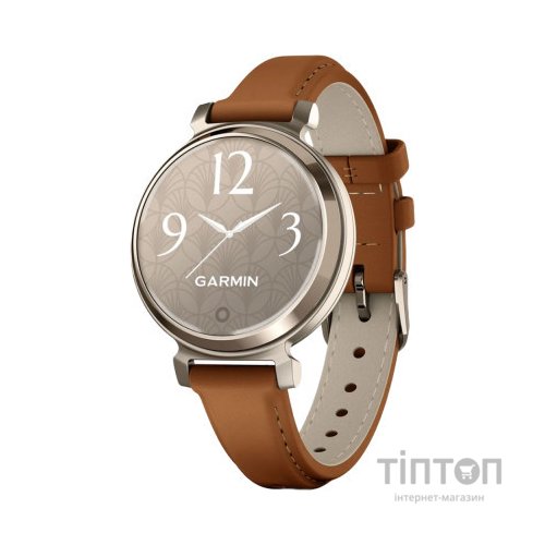 Смарт-годинник Garmin Lily 2 Classic, Cream Gold/Tan (010-02839-02)