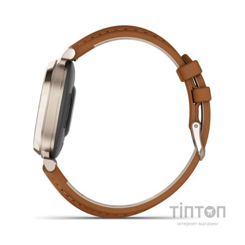 Смарт-годинник Garmin Lily 2 Classic, Cream Gold/Tan (010-02839-02)
