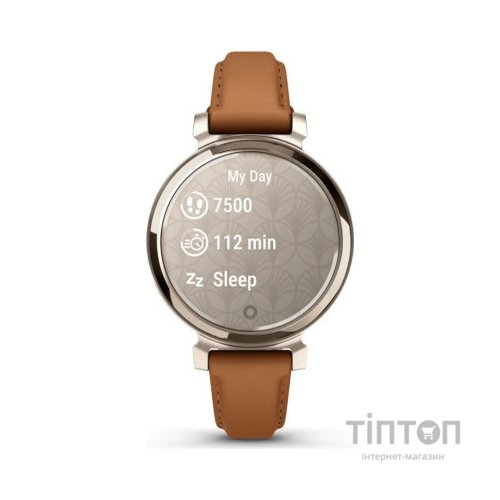 Смарт-годинник Garmin Lily 2 Classic, Cream Gold/Tan (010-02839-02)