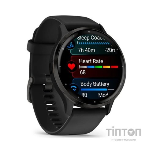 Смарт-годинник Garmin Venu 3, Black + Slate, GPS (010-02784-01)