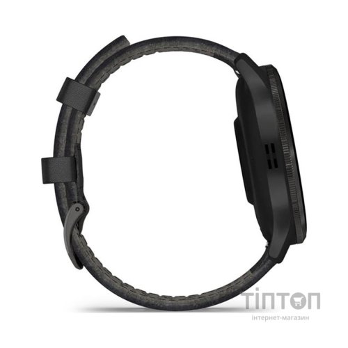 Смарт-годинник Garmin Venu 3, Black + Slate, Leather, GPS (010-02784-52)