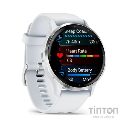 Смарт-годинник Garmin Venu 3, Whitestone + Passivated, GPS (010-02784-00)