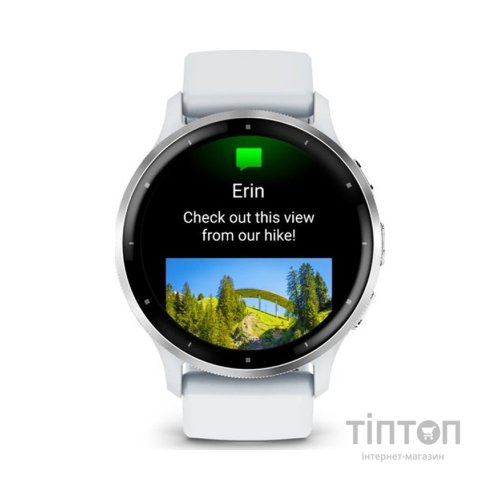 Смарт-годинник Garmin Venu 3, Whitestone + Passivated, GPS (010-02784-00)