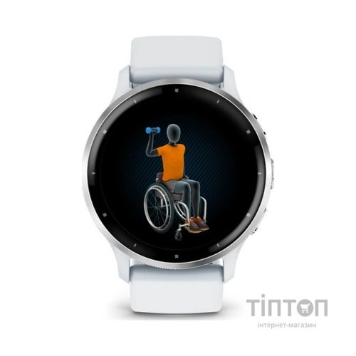 Смарт-годинник Garmin Venu 3, Whitestone + Passivated, GPS (010-02784-00)