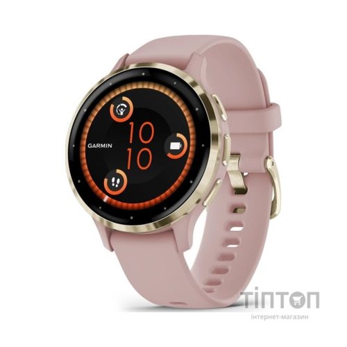 Смарт-годинник Garmin Venu 3S, Dust Rose + Soft Gold, GPS (010-02785-03)